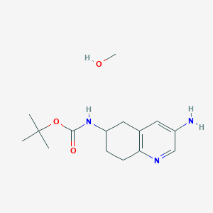 Tert-butyl N-(3-amino-5,6,7,8-tetrahydroquinolin-6-yl)carbamate;methanol