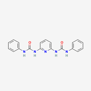 molecular formula C19H17N5O2 B14358751 Urea, N,N''-2,6-pyridinediylbis[N'-phenyl- CAS No. 91928-52-8