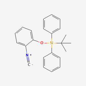 molecular formula C23H23NOSi B14358783 tert-Butyl(2-isocyanophenoxy)diphenylsilane CAS No. 90776-62-8