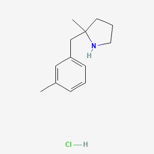 2-Methyl-2-[(3-methylphenyl)methyl]pyrrolidine hydrochloride