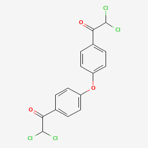molecular formula C16H10Cl4O3 B14358843 Ethanone, 1,1'-(oxydi-4,1-phenylene)bis[2,2-dichloro- CAS No. 93868-13-4
