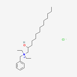 molecular formula C25H46ClNO B14358851 N-Benzyl-N,N-diethyl-2-hydroxytetradecan-1-aminium chloride CAS No. 92412-51-6
