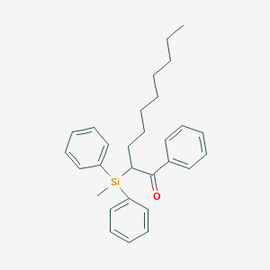 molecular formula C29H36OSi B14358909 2-[Methyl(diphenyl)silyl]-1-phenyldecan-1-one CAS No. 91413-20-6