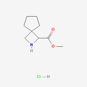 molecular formula C9H16ClNO2 B1435895 Methyl 2-azaspiro[3.4]octane-1-carboxylate hydrochloride CAS No. 2031258-52-1