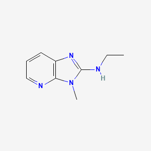 molecular formula C9H12N4 B1435901 N-ethyl-3-methyl-3H-imidazo[4,5-b]pyridin-2-amine CAS No. 2097935-20-9