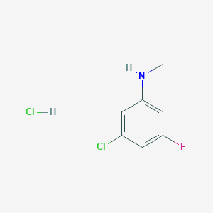 molecular formula C7H8Cl2FN B1435903 3-chloro-5-fluoro-N-methylaniline hydrochloride CAS No. 2097924-39-3