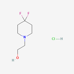 molecular formula C7H14ClF2NO B1435904 2-(4,4-Difluoropiperidin-1-yl)ethan-1-ol hydrochloride CAS No. 2097872-93-8