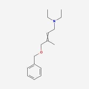 molecular formula C16H25NO B14359045 4-(Benzyloxy)-N,N-diethyl-3-methylbut-2-en-1-amine CAS No. 90809-13-5