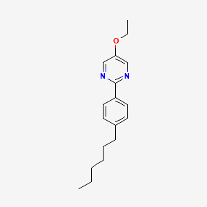 molecular formula C18H24N2O B14359048 5-Ethoxy-2-(4-hexylphenyl)pyrimidine CAS No. 95736-54-2