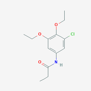 molecular formula C13H18ClNO3 B14359074 N-(3-Chloro-4,5-diethoxyphenyl)propanamide CAS No. 90256-96-5