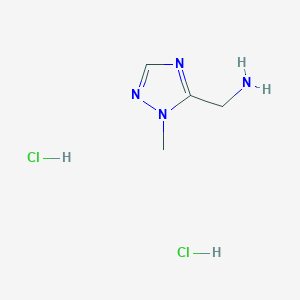 (1-methyl-1H-1,2,4-triazol-5-yl)methanamine dihydrochloride