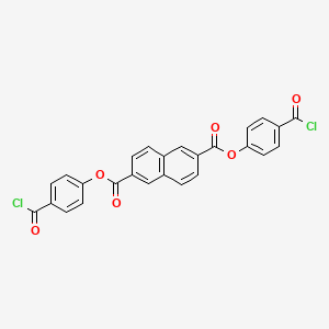 molecular formula C26H14Cl2O6 B14359144 Bis[4-(chlorocarbonyl)phenyl] naphthalene-2,6-dicarboxylate CAS No. 96123-42-1