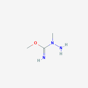 molecular formula C3H9N3O B14359218 Methyl 1-methylhydrazine-1-carboximidate CAS No. 90708-24-0