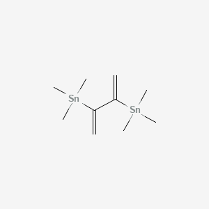 molecular formula C10H22Sn2 B14359225 (Buta-1,3-diene-2,3-diyl)bis(trimethylstannane) CAS No. 91312-27-5