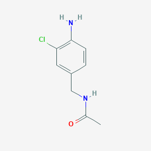 molecular formula C9H11ClN2O B1435926 N-[(4-amino-3-chlorophenyl)methyl]acetamide CAS No. 2097936-23-5
