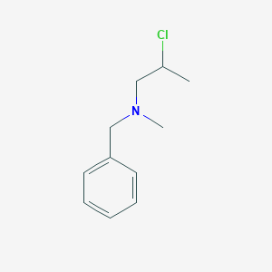 molecular formula C11H16ClN B14359315 N-Benzyl-2-chloro-N-methyl-propan-1-amine CAS No. 91428-44-3