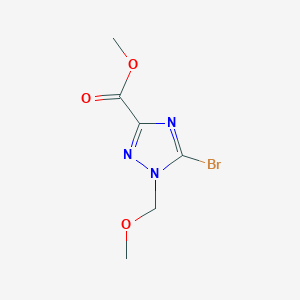 molecular formula C6H8BrN3O3 B1435932 Methyl 5-bromo-1-(methoxymethyl)-1h-1,2,4-triazole-3-carboxylate CAS No. 2167105-20-4