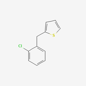 molecular formula C11H9ClS B14359331 2-(2-Chlorobenzyl)thiophene CAS No. 91064-17-4
