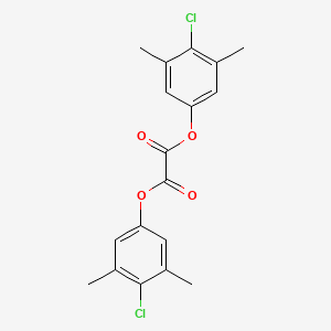 molecular formula C18H16Cl2O4 B14359349 Bis(4-chloro-3,5-dimethylphenyl) ethanedioate CAS No. 91308-29-1