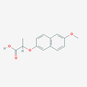 molecular formula C14H14O4 B1435938 2-[(6-Methoxy-2-naphthyl)oxy]propanoic acid CAS No. 2173116-34-0
