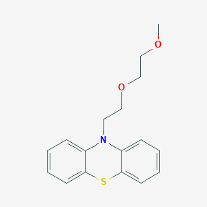 molecular formula C17H19NO2S B1435941 10-[2-(2-甲氧基乙氧基)乙基]-10H-吩噻嗪 CAS No. 2098786-35-5