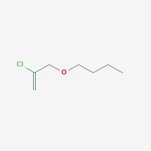 molecular formula C7H13ClO B14359410 1-[(2-Chloroprop-2-EN-1-YL)oxy]butane CAS No. 90262-30-9