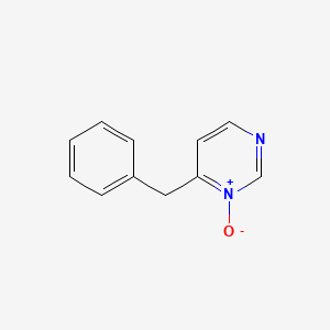 molecular formula C11H10N2O B14359421 6-Benzyl-1-oxo-1lambda~5~-pyrimidine CAS No. 90210-55-2