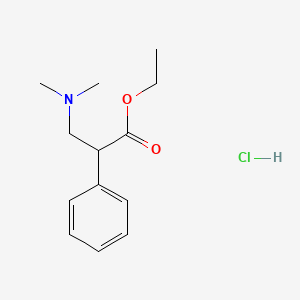 Ethyl 3-(dimethylamino)-2-phenylpropanoate;hydrochloride