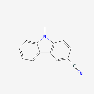 molecular formula C14H10N2 B14359480 9H-Carbazole-3-carbonitrile, 9-methyl- CAS No. 91828-10-3