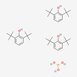 molecular formula C42H69O6P B14359483 2,6-Ditert-butylphenol;phosphorous acid CAS No. 91453-88-2