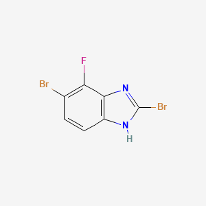 molecular formula C7H3Br2FN2 B1435950 2,5-二溴-4-氟-1H-苯并咪唑 CAS No. 1388071-48-4
