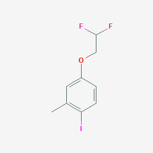 molecular formula C9H9F2IO B1435955 4-(2,2-Difluoroethoxy)-1-iodo-2-methylbenzene CAS No. 1863650-70-7