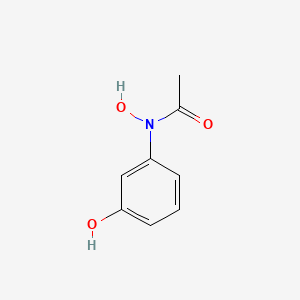 molecular formula C8H9NO3 B14359558 N-Hydroxy-N-(3-hydroxyphenyl)acetamide CAS No. 91048-12-3