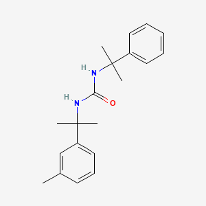 molecular formula C20H26N2O B14359605 N-[2-(3-Methylphenyl)propan-2-yl]-N'-(2-phenylpropan-2-yl)urea CAS No. 91749-39-2