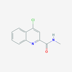 molecular formula C11H9ClN2O B14359620 4-Chloro-N-methylquinoline-2-carboxamide CAS No. 90173-73-2
