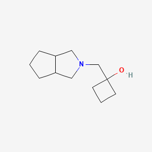 molecular formula C12H21NO B1435966 1-((Hexahydrocyclopenta[c]pyrrol-2(1H)-yl)methyl)cyclobutan-1-ol CAS No. 2098500-78-6