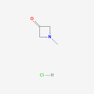 molecular formula C4H8ClNO B1435967 1-Methylazetidin-3-one hydrochloride CAS No. 1818847-43-6