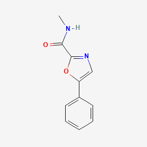 molecular formula C11H10N2O2 B14359684 N-Methyl-5-phenyl-1,3-oxazole-2-carboxamide CAS No. 90831-39-3