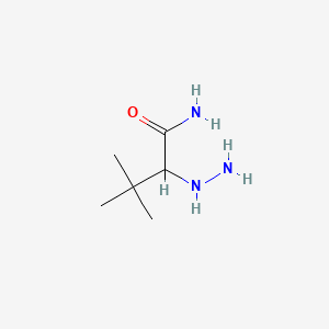 molecular formula C6H15N3O B14359729 Butanamide, 2-hydrazino-3,3-dimethyl- CAS No. 94128-19-5