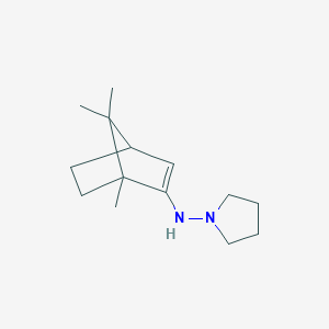 molecular formula C14H24N2 B14359819 N-(1,7,7-Trimethylbicyclo[2.2.1]hept-2-en-2-yl)pyrrolidin-1-amine CAS No. 95632-79-4