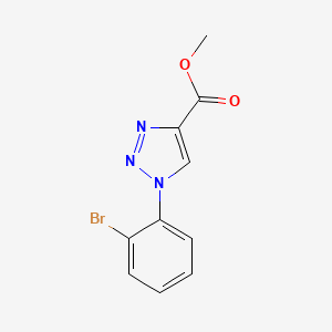 molecular formula C10H8BrN3O2 B1435982 1-(2-溴苯基)-1H-1,2,3-三唑-4-甲酸甲酯 CAS No. 2097988-71-9