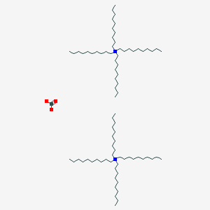 molecular formula C81H168N2O3 B14359858 Bis[N,N,N-tris(decyl)decan-1-aminium] carbonate CAS No. 93130-10-0