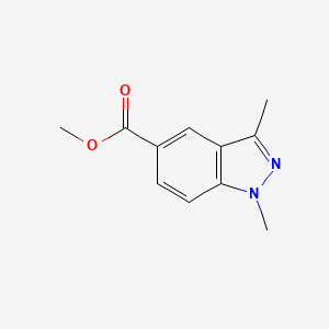 molecular formula C11H12N2O2 B1435988 methyl 1,3-dimethyl-1H-indazole-5-carboxylate CAS No. 1638769-00-2