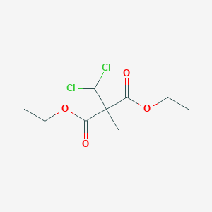molecular formula C9H14Cl2O4 B14359880 Diethyl (dichloromethyl)(methyl)propanedioate CAS No. 90797-43-6