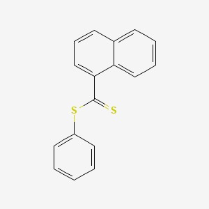 molecular formula C17H12S2 B14359898 Phenyl naphthalene-1-carbodithioate CAS No. 90982-76-6