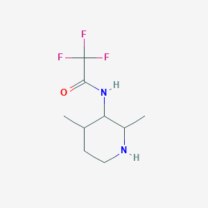molecular formula C9H15F3N2O B1435991 N-(2,4-dimethylpiperidin-3-yl)-2,2,2-trifluoroacetamide CAS No. 1807937-64-9