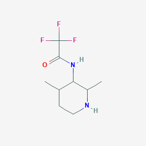 molecular formula C9H15F3N2O B1435991 N-2,4-Dimethylpiperidin-3-yl-2,2,2-trifluoroacetamide CAS No. 1807937-64-9