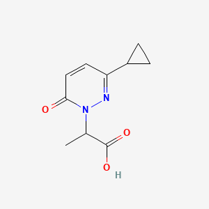 2-(3-Cyclopropyl-6-oxo-1,6-dihydropyridazin-1-yl)propanoic acid