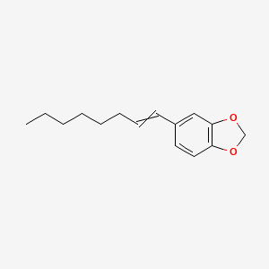 molecular formula C15H20O2 B14360005 5-(Oct-1-EN-1-YL)-2H-1,3-benzodioxole CAS No. 91069-73-7