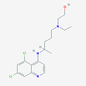 molecular formula C18H25Cl2N3O B1436003 5,7-Dichloro hydroxychloroquine CAS No. 2054858-98-7